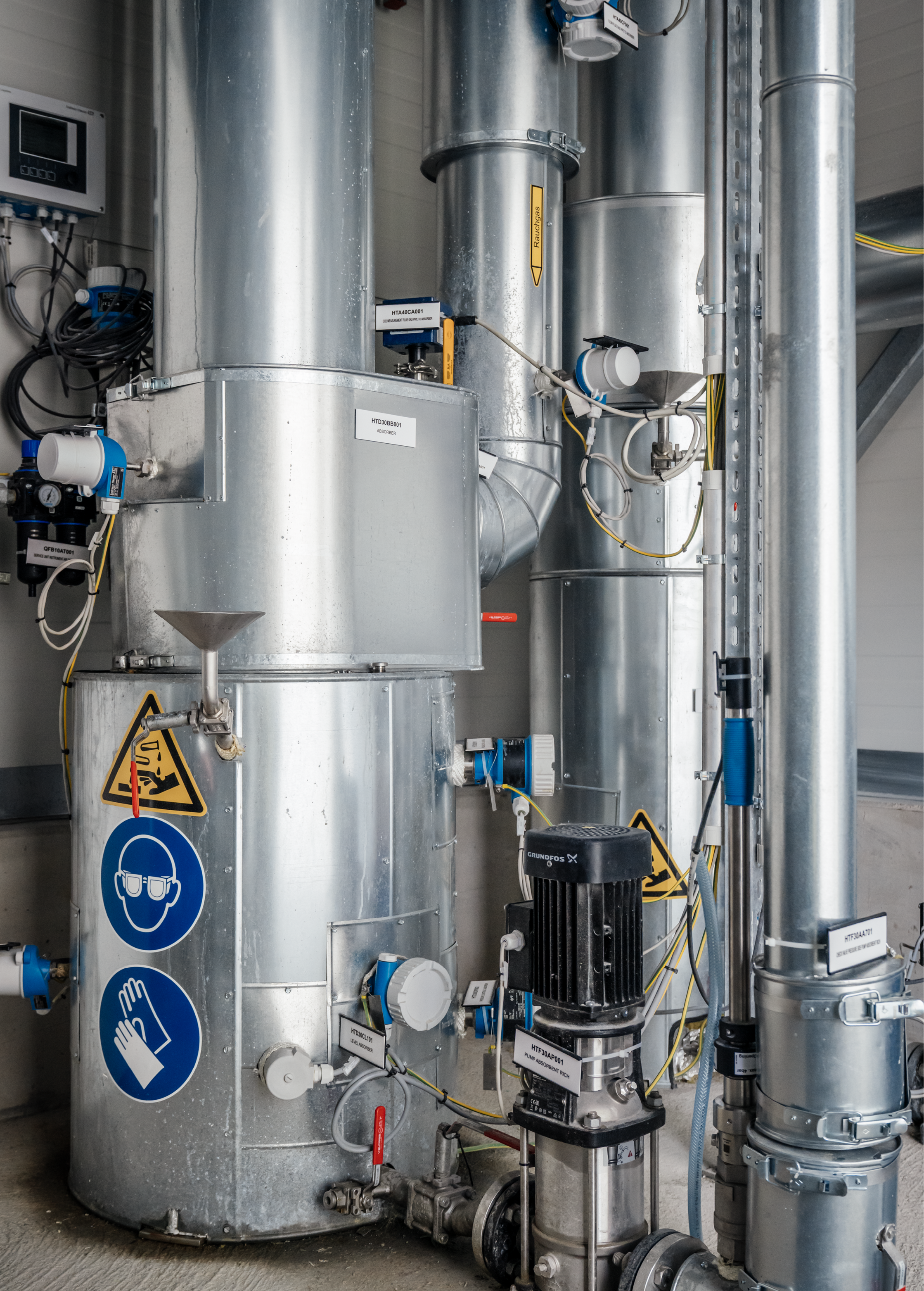 Die von ANDRITZ gelieferte CO2-Abscheideanlage.