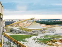 Heap of gold ore