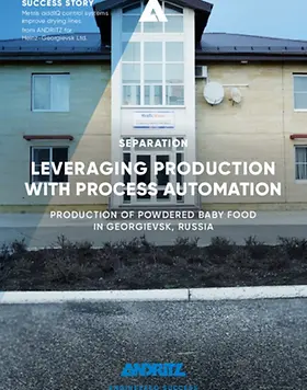 addIQ control systems improve drying lines from ANDRITZ for Heinz-Georgievsk Ltd.