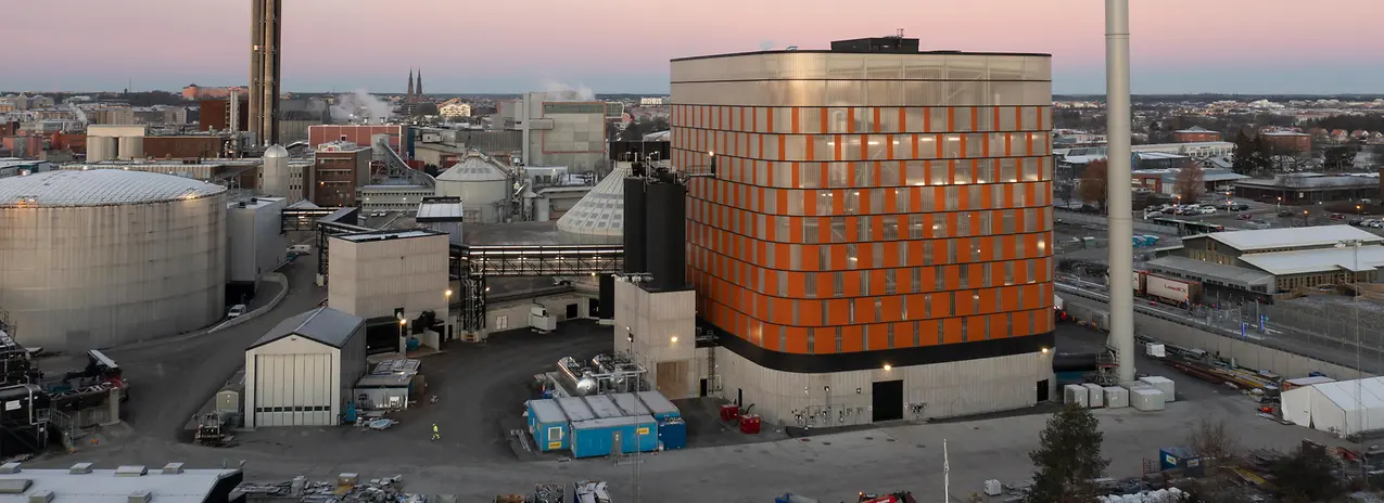 Neue, von ANDRITZ gelieferte Biomassekesselanlage für das Heizkraftwerk von Vattenfall in Uppsala, Schweden